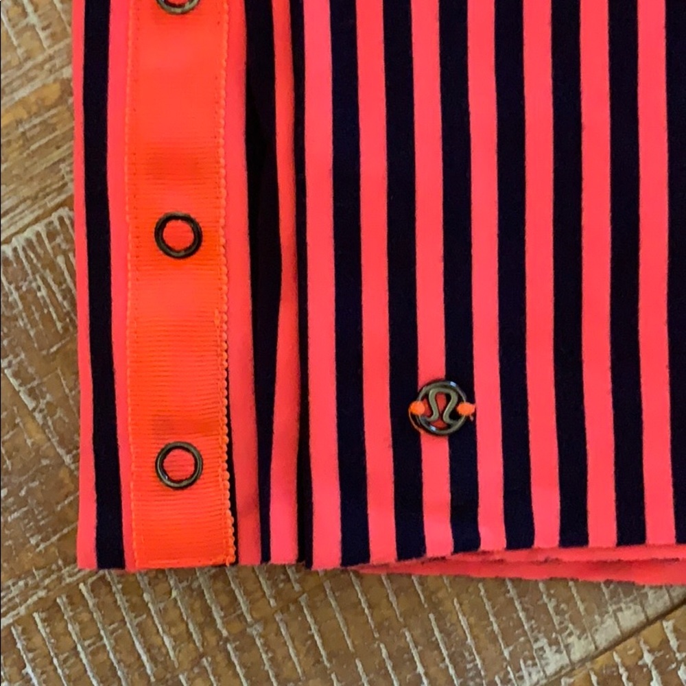 Lululemon Striped Button Scarf - image 1